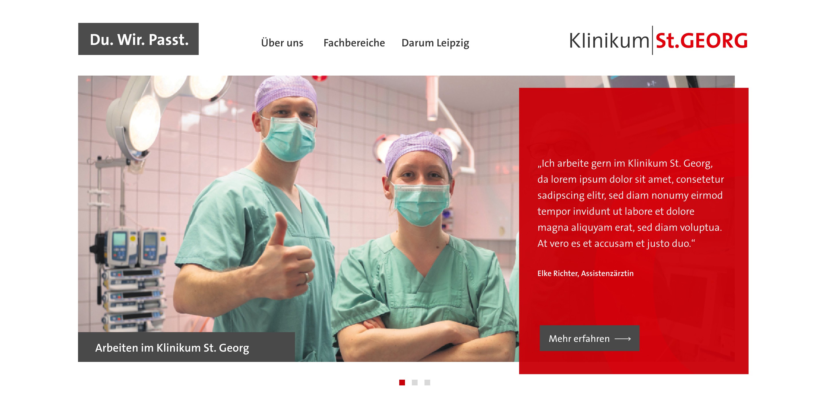 Introbild für das Projekt Universitätsklinikum St. Georg in Leipzig